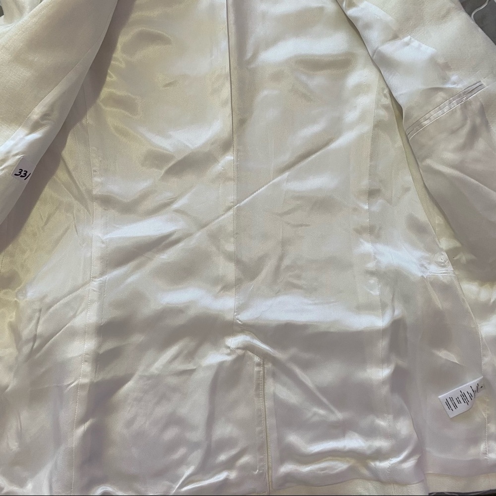 Helmut Lang Off-White Hemp and Cotton-blend Blazer - Picture 13 of 16